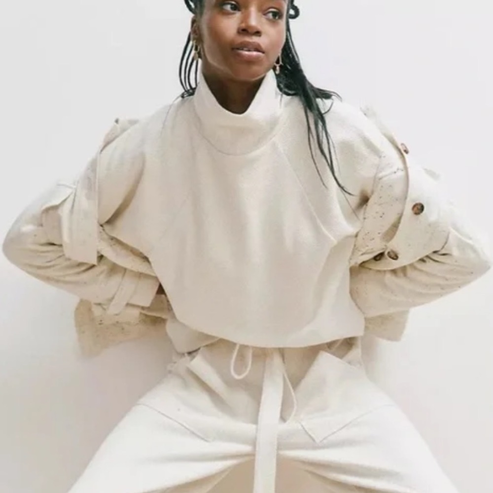 Madewell Herringbone Jacquard Turtleneck